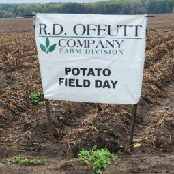 Sign in field R.D. Offutt Company Potato Field Day