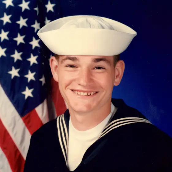 Jonathan Robbins, in Navy Uniform