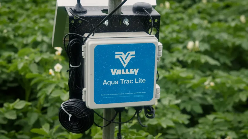 Closeup of Valley Aqua Trac Lite being used in field